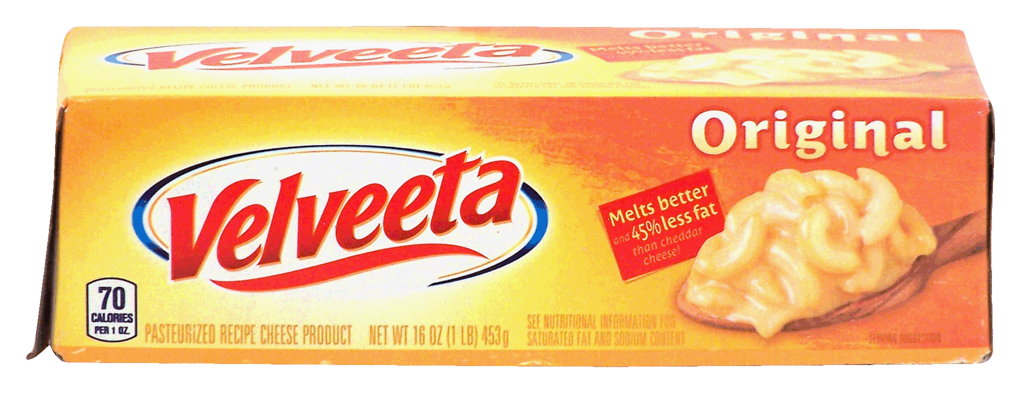 Velveeta  original, pasteurized recipe cheese product Full-Size Picture